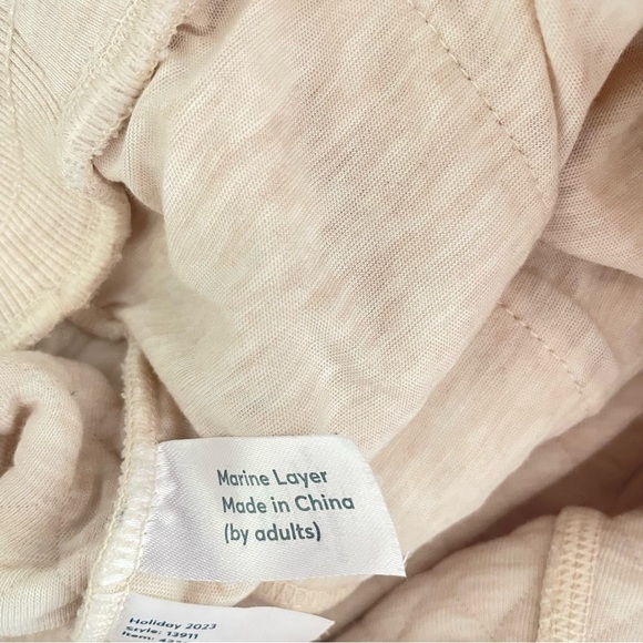 Marine Layer Women's Corbet Quilted Jogger Cream Size S 26559 - Picture 8 of 13